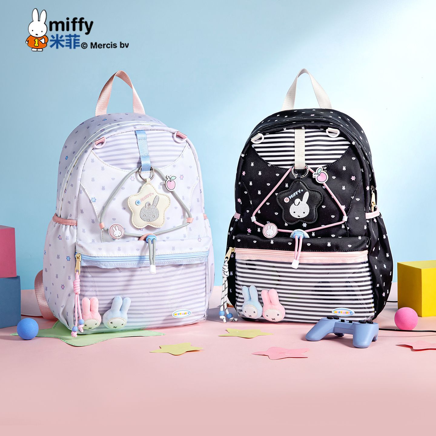 ミッフィーのかわいいアニメプリント入り大容量学生用バックパッ - School Backpack Teen のレビューと価格