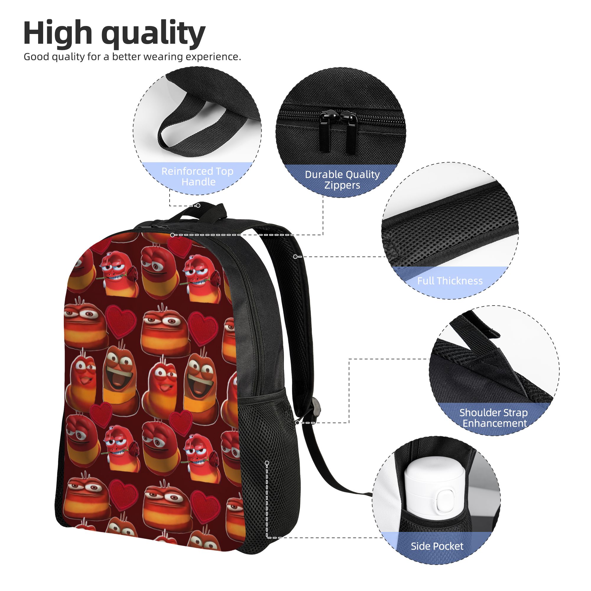 Larva Yellow Larva Red バックパック  - School Backpack Teen のレビューと価格