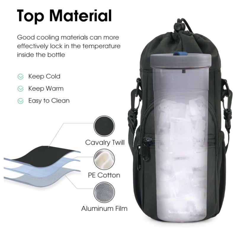 ストラップ付きウォーターボトルホルダー 40オンスウォーター - Hydration Pack Outdoor のレビューと価格