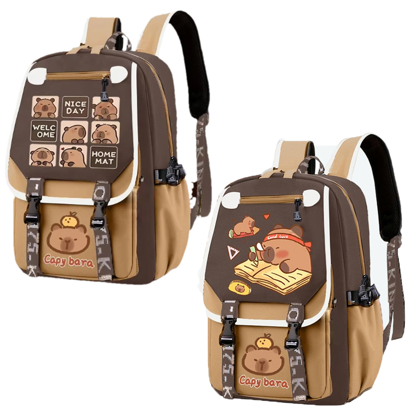 カワイイカピバラスタイルの子供用バックパック,10代のランド - School Backpack Teen のレビューと価格