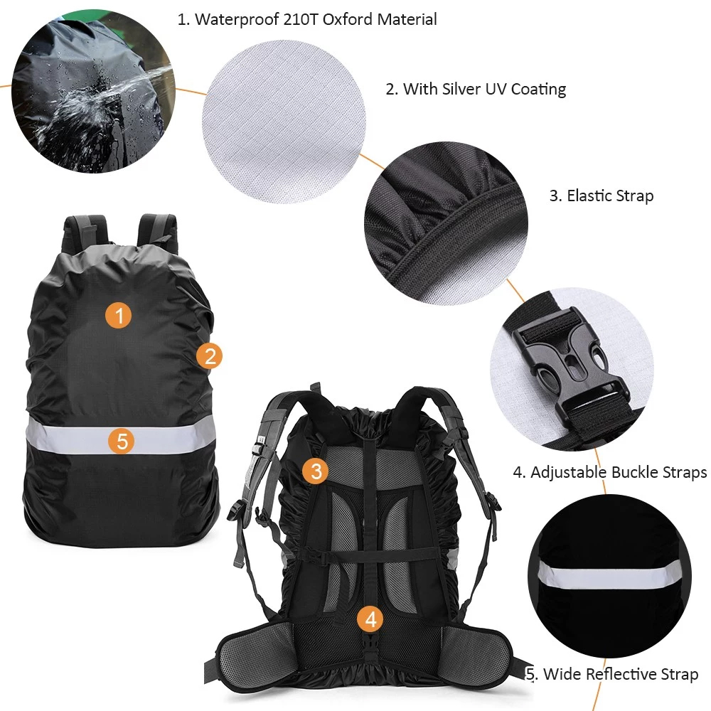 アップグレードされた防水バックパックレインカバー (35L/ - Rain Cover Backpack のレビューと価格