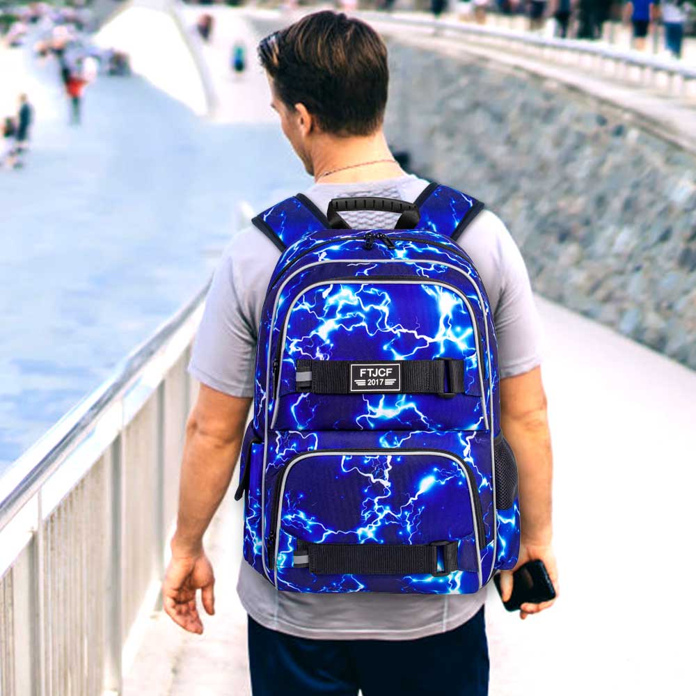 3 個のライトニングボーイズバックパック、16 インチスクー - School Backpack Teen のレビューと価格