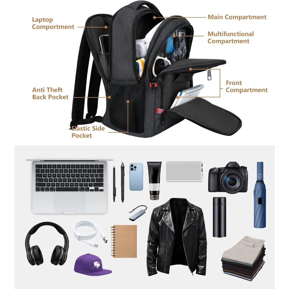 ティーンエイジャーと旅行用のメンズスクールバックパック、強化 - School Backpack Teen のレビューと価格
